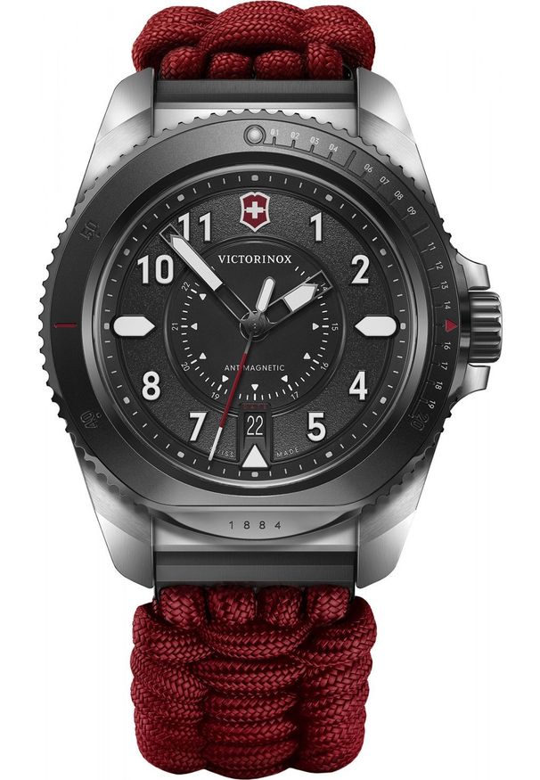 VICTORINOX - Zegarek Victorinox Zegarek męski Victorinox 242016.1 czerwony. Kolor: czerwony
