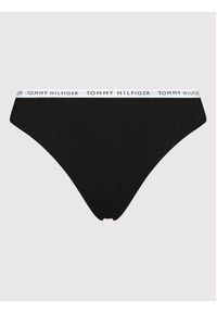 TOMMY HILFIGER - Tommy Hilfiger Komplet 3 par stringów UW0UW02829 Czarny. Kolor: czarny. Materiał: bawełna #4
