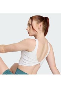 Adidas - adidas Top Power Light Support JZ6028 Biały Slim Fit. Kolor: biały. Materiał: syntetyk #4