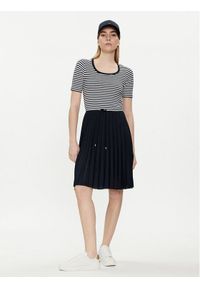 TOMMY HILFIGER - Tommy Hilfiger Sukienka letnia WW0WW42467 Granatowy Regular Fit. Kolor: niebieski. Materiał: wiskoza. Sezon: lato #1