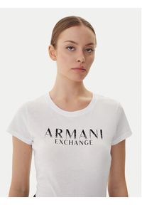 Armani Exchange T-Shirt XW001351 AF17172 U0002 Biały Slim Fit. Kolor: biały. Materiał: bawełna #3