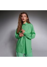 Sinsay - Koszula oversize - Zielony. Kolor: zielony