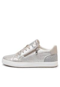Geox Sneakersy D Blomiee A D026HA 0PVEW C1007 Srebrny. Kolor: srebrny. Materiał: skóra