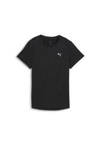 Puma - Damska melanżowa koszulka TAD ESSENTIALS PUMA. Kolor: czarny, biały, wielokolorowy. Wzór: melanż. Sport: fitness #1