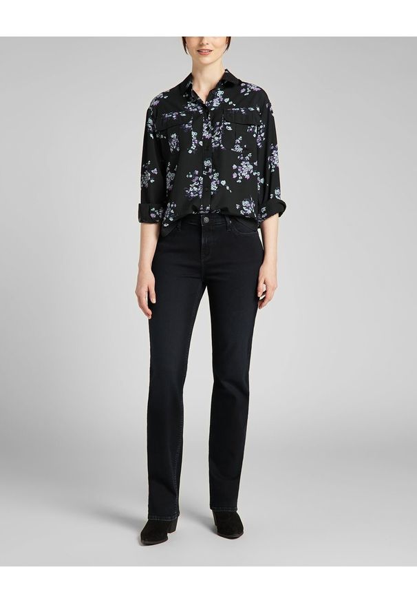 Lee - LEE FLORAL BLOUSE DAMSKA KOSZULA DŁUGI RĘKAW BLACK L49UXM01 112140185. Długość rękawa: długi rękaw. Długość: długie