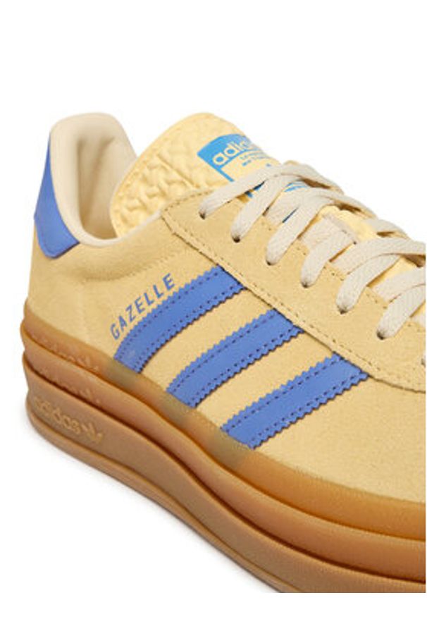Adidas - adidas Sneakersy Gazelle Bold J IH6457 Beżowy. Kolor: beżowy. Materiał: skóra, zamsz. Model: Adidas Gazelle