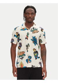 Volcom Koszula Bob Mollema A0412513 Écru Boxy Fit. Materiał: wiskoza