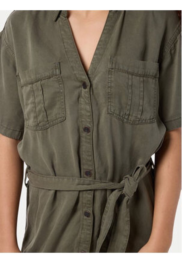 Noisy may - Noisy May Sukienka koszulowa Nera 27033063 Zielony Relaxed Fit. Kolor: zielony. Materiał: lyocell. Typ sukienki: koszulowe