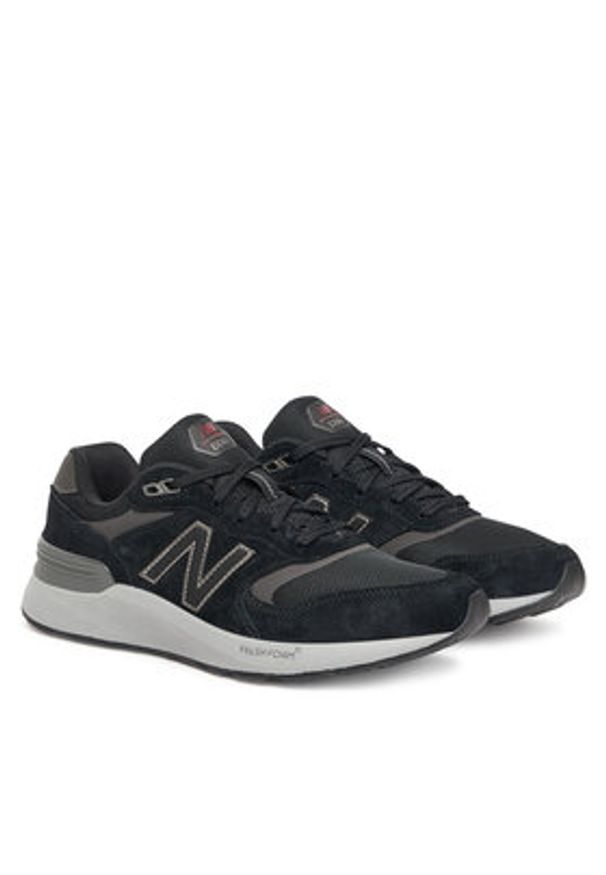 New Balance Sneakersy Walking 880 MW880BB7 Czarny. Kolor: czarny. Materiał: zamsz, skóra
