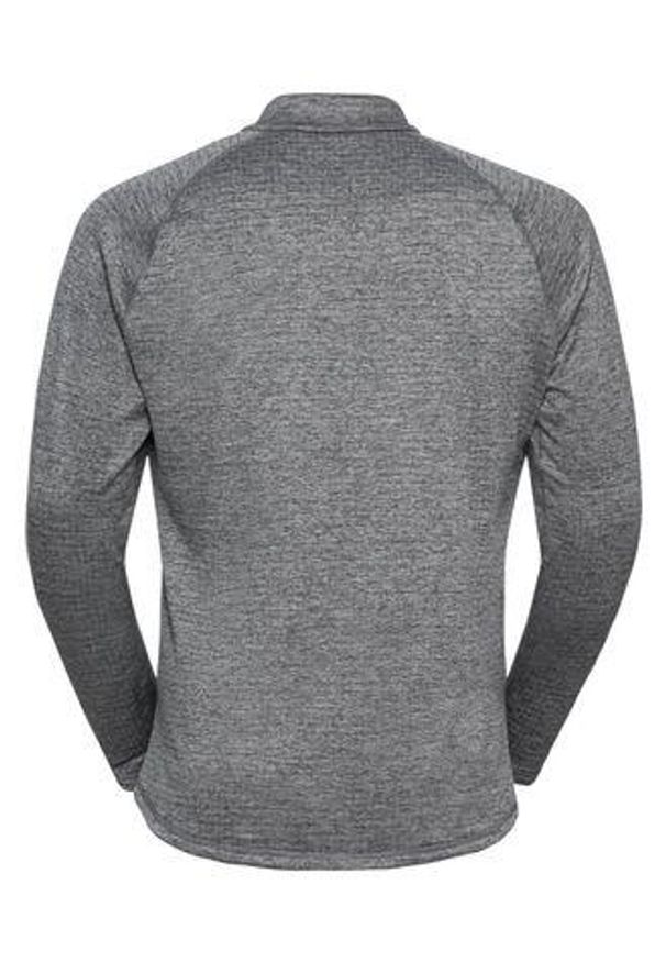 Bluza polarowa męska Odlo Mid TENCIA zapinana na zamek. Kolor: szary. Materiał: polar. Sport: turystyka piesza
