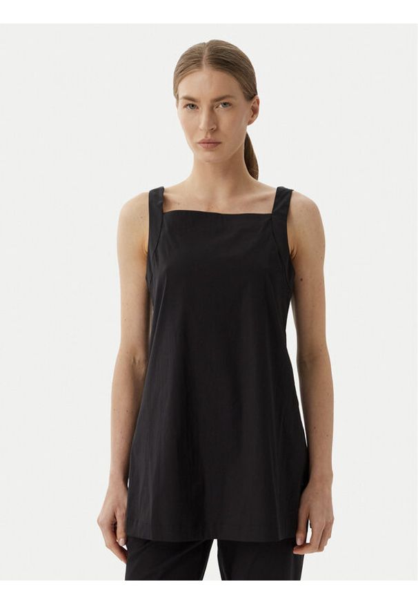 Max Mara Beachwear Kamizelka 2616161019650 Czarny Regular Fit. Kolor: czarny. Materiał: bawełna