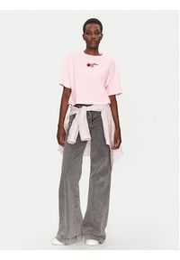 Converse T-Shirt Thorned 10028306-A03 Różowy Oversize. Kolor: różowy. Materiał: bawełna #5