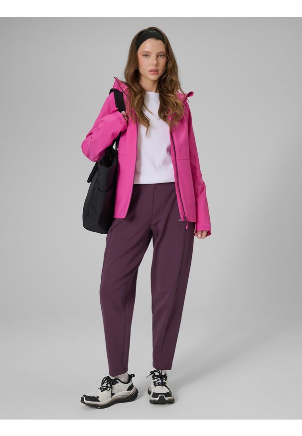 4f - 4F Kurtka przejściowa membrana 5000 damska - różowa L. Okazja: na co dzień. Kolor: różowy. Długość rękawa: raglanowy rękaw. Styl: casual