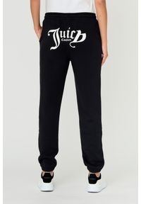 Juicy Couture - JUICY COUTURE Czarne damskie spodnie Sora, Rozmiar S. Kolor: czarny. Materiał: bawełna, guma #4