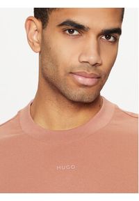 Hugo - HUGO T-Shirt Dapolino 50488330 Różowy Relaxed Fit. Kolor: różowy. Materiał: bawełna