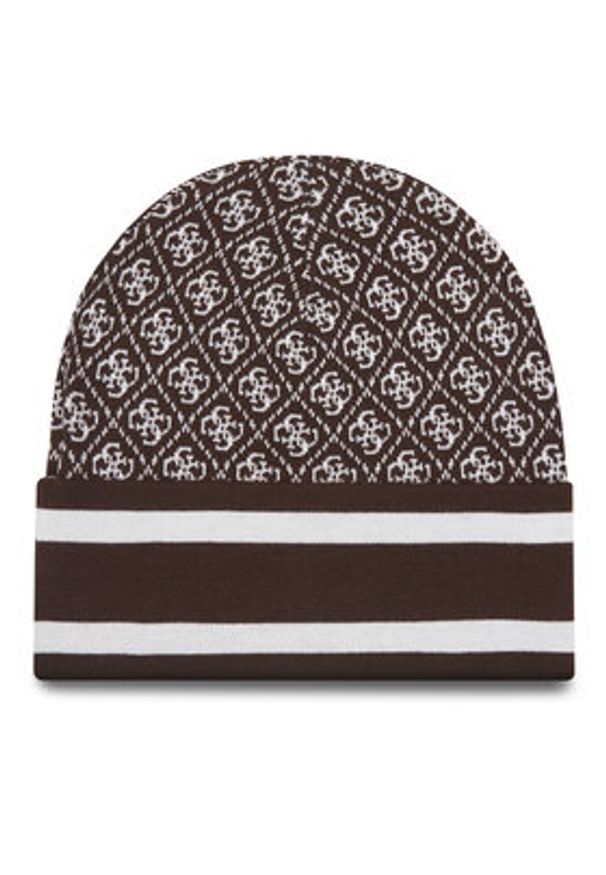 Guess Czapka W4BZ21 Z3JD2 Brązowy. Kolor: brązowy. Materiał: poliester, materiał