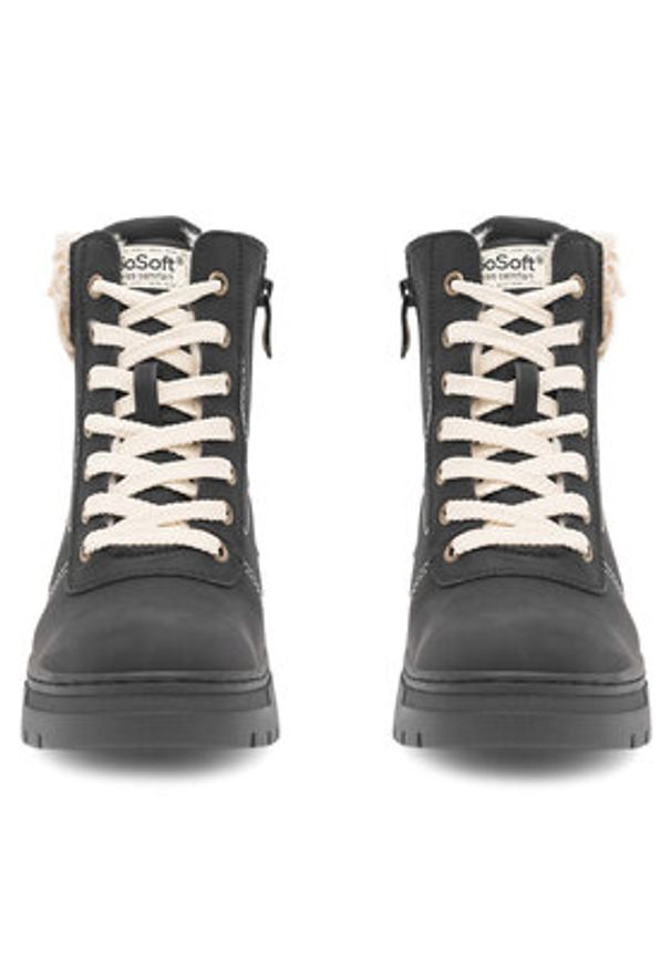 Go Soft Trzewiki MIRIAM SWS6217-02 Czarny. Kolor: czarny. Materiał: skóra