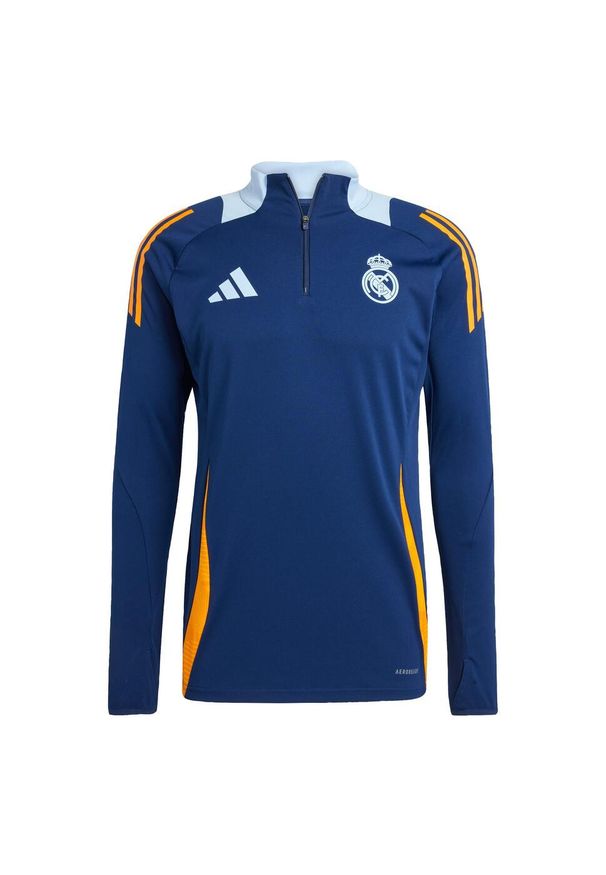 Adidas - Bluza Real Madrid Tiro 24 Competition Training. Kolor: wielokolorowy, niebieski, pomarańczowy. Materiał: materiał. Sport: piłka nożna