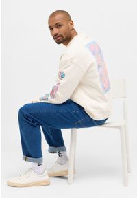 Mustang - MĘSKA BLUZA MUSTANG NADRUK Auburn Whisper White 1014792 2013. Wzór: nadruk #4