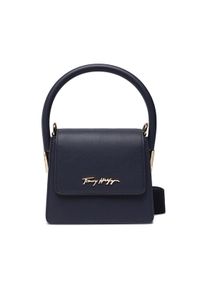 TOMMY HILFIGER - Tommy Hilfiger Torebka New Tommy Crossover AW0AW12328 Granatowy. Kolor: niebieski. Materiał: skórzane #1