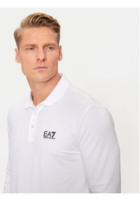 EA7 Emporio Armani Polo 8NPF15 PJVQZ 1100 Biały Regular Fit. Typ kołnierza: polo. Kolor: biały. Materiał: bawełna #5