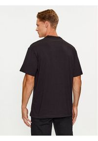 Versace Jeans Couture T-Shirt 75GAHT05 Czarny Regular Fit. Kolor: czarny. Materiał: bawełna #4