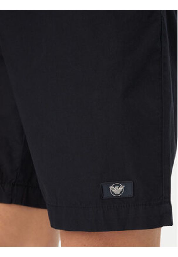 Emporio Armani Szorty sportowe EM000591 AF20428 UB102 Granatowy Regular Fit. Kolor: niebieski. Materiał: bawełna. Styl: sportowy