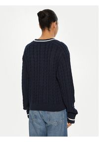 Tommy Jeans Sweter DW0DW19885 Granatowy Regular Fit. Kolor: niebieski. Materiał: bawełna #3