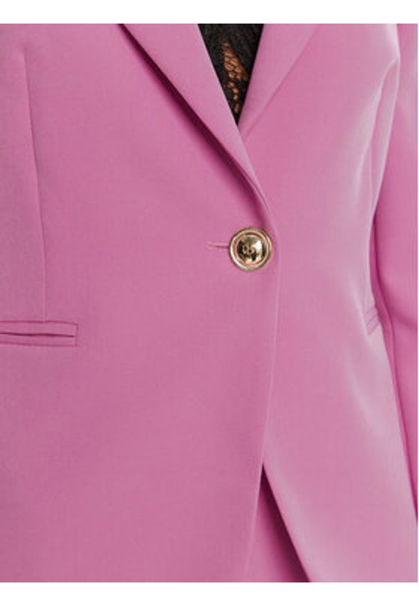 Rinascimento Marynarka CFC0126224003 Różowy Regular Fit. Kolor: różowy. Materiał: syntetyk