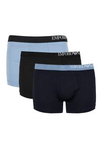 Emporio Armani Bokserki "3 Pack" | 111357 2F728 | Mężczyzna | Czarny, Niebieski, Granatowy. Kolor: czarny, niebieski, wielokolorowy. Materiał: bawełna, elastan #5