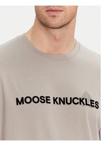 Moose Knuckles T-Shirt Conway M15MT760 Szary Regular Fit. Kolor: szary. Materiał: bawełna #4