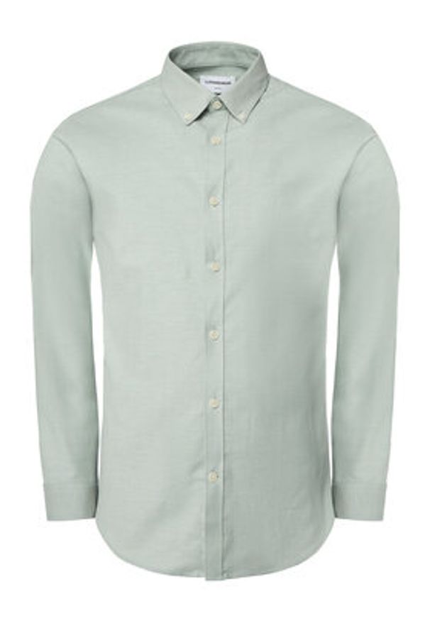 Lindbergh Koszula 30-203174 Zielony Slim Fit. Kolor: zielony. Materiał: bawełna