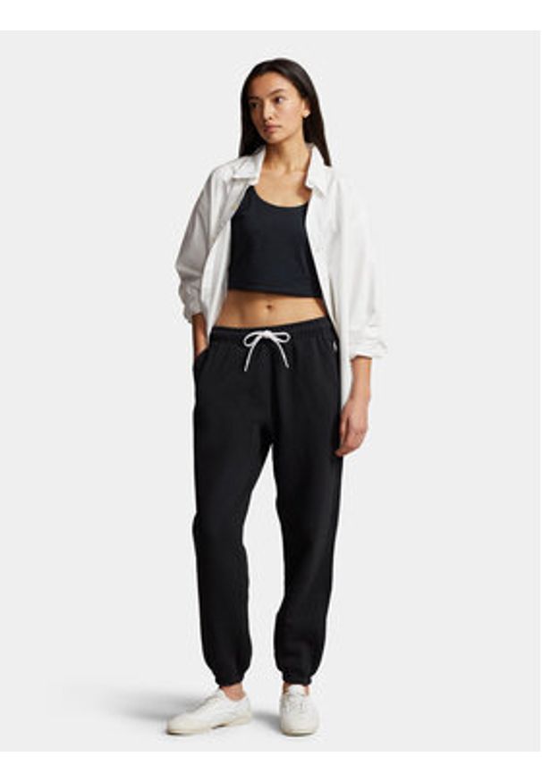 Polo Ralph Lauren Spodnie dresowe Prl Flc Pnt 211943009003 Czarny Regular Fit. Kolor: czarny. Materiał: bawełna