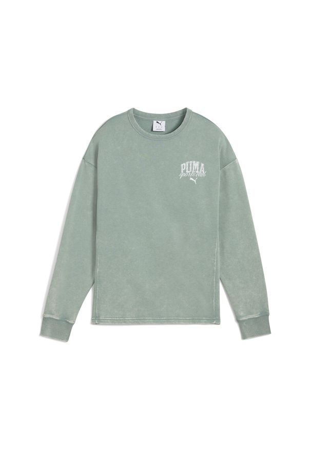 Bluza sportowa damska Puma Class Comfort Washed Tr. Kolor: zielony. Sport: bieganie