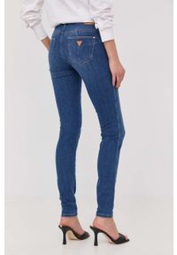 Guess jeansy damskie medium waist. Kolor: niebieski #4