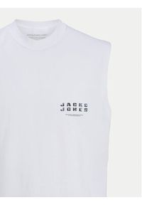 Jack & Jones - Jack&Jones Tank top Charge 12274740 Biały Relaxed Fit. Kolor: biały. Materiał: bawełna