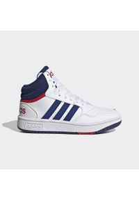 Adidas - Hoops Mid Shoes. Kolor: czerwony, biały, wielokolorowy, niebieski. Sport: tenis