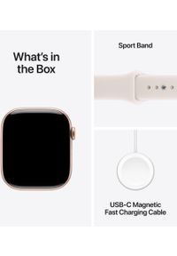 APPLE - Apple Watch Series 11 GPS 42mm Rose Gold Aluminium Case with Light Blush Sport Band - S/M,Model A3331. Styl: sportowy #1