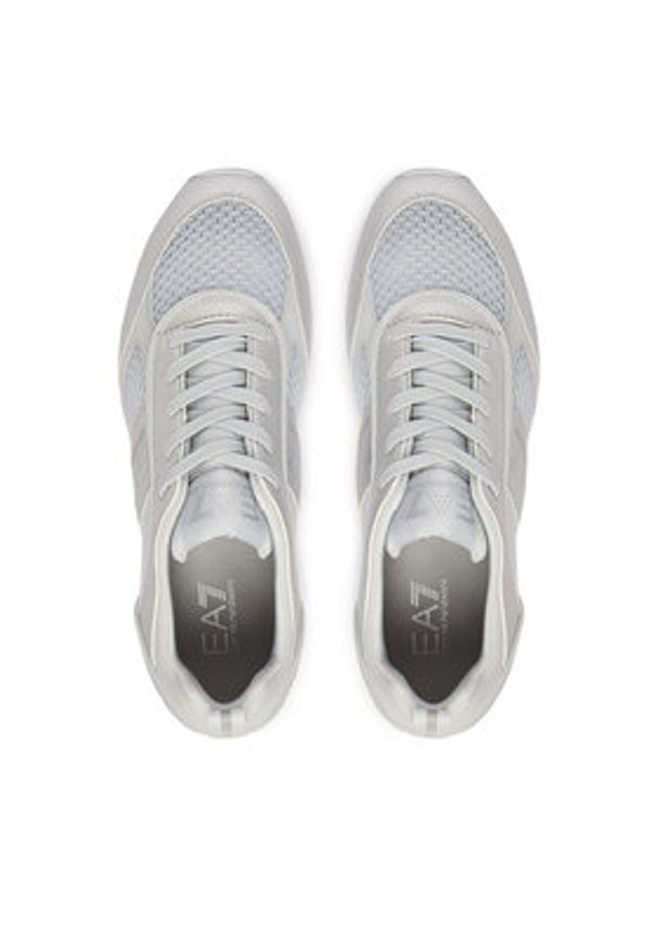 EA7 Emporio Armani Sneakersy 7X000334 AF18610 MZ586 Biały. Kolor: biały. Materiał: skóra