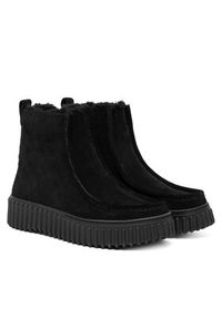 Clarks Botki Torhill Cozy 26182910 Czarny. Kolor: czarny. Materiał: zamsz, skóra #5