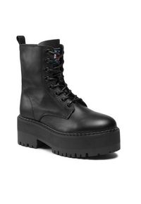 Tommy Jeans Botki Tjw Boot Zip Up EN0EN02305 Czarny. Kolor: czarny. Materiał: skóra #5
