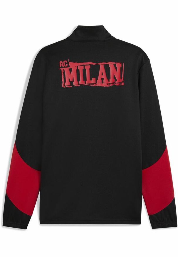 Puma - Kurtka z dresu Milan AC For All Time 2024/25. Kolor: czerwony, wielokolorowy, czarny. Materiał: dresówka. Styl: sportowy