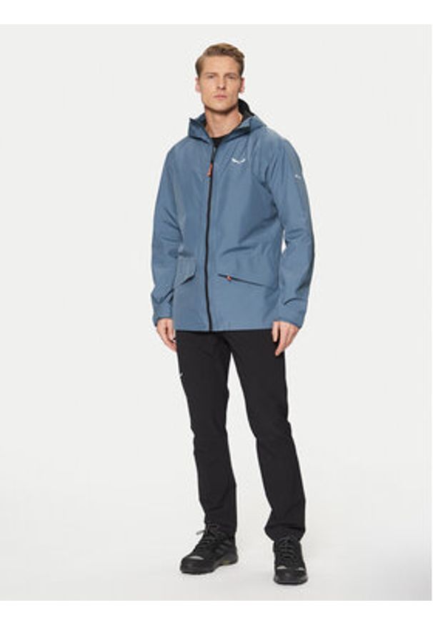 Salewa Kurtka outdoor Puez 28505 Niebieski Regular Fit. Kolor: niebieski. Materiał: syntetyk. Sport: outdoor