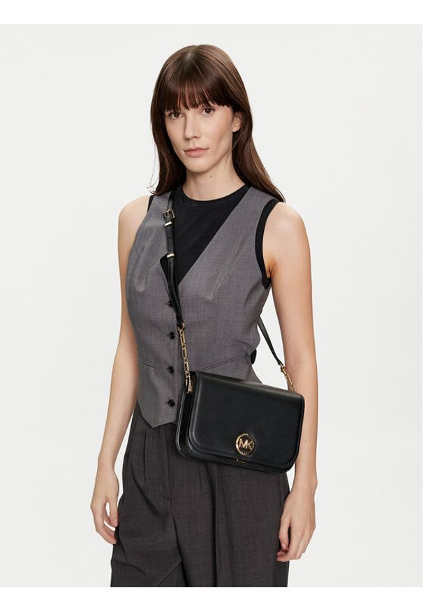 MICHAEL Michael Kors Torebka 30S4GD8M2L Czarny. Kolor: czarny. Materiał: skórzane