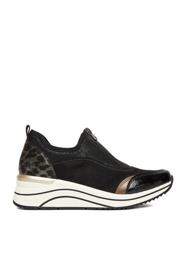Remonte Sneakersy D0T08-02 Czarny. Kolor: czarny. Materiał: syntetyk, materiał