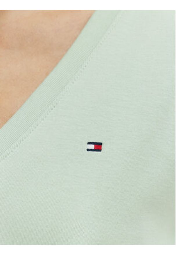 TOMMY HILFIGER - Tommy Hilfiger T-Shirt New Cody WW0WW40584 Zielony Slim Fit. Kolor: zielony. Materiał: bawełna