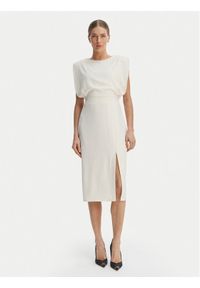 Rinascimento Sukienka koktajlowa CFC0127570003 Biały Slim Fit. Kolor: biały. Materiał: syntetyk. Styl: wizytowy #1