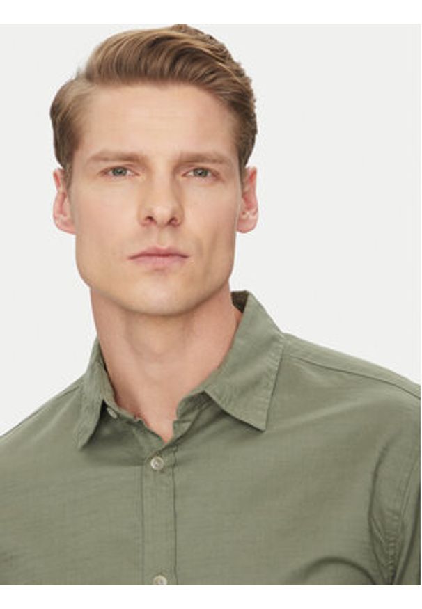 Jack & Jones - Jack&Jones Koszula Pierre 12270085 Zielony Relaxed Fit. Kolor: zielony. Materiał: bawełna