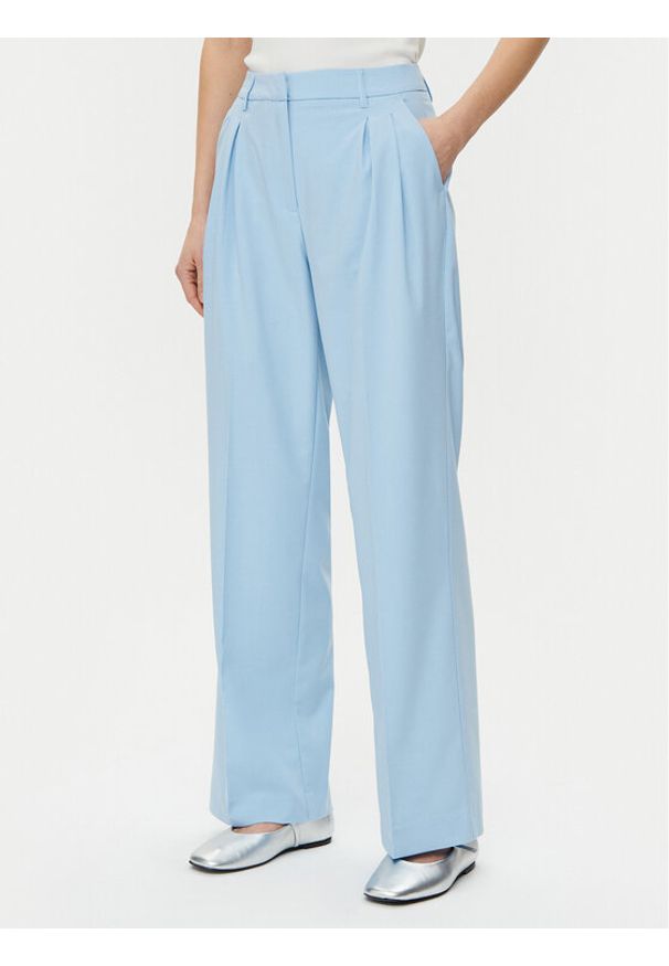 Vero Moda Spodnie materiałowe Liba 10324626 Błękitny Wide Leg. Kolor: niebieski. Materiał: syntetyk