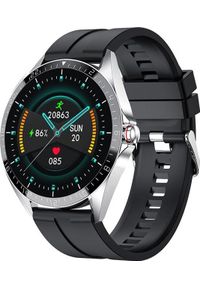 Smartwatch Kumi GW16T Czarny (GW16TS). Rodzaj zegarka: smartwatch. Kolor: czarny #1